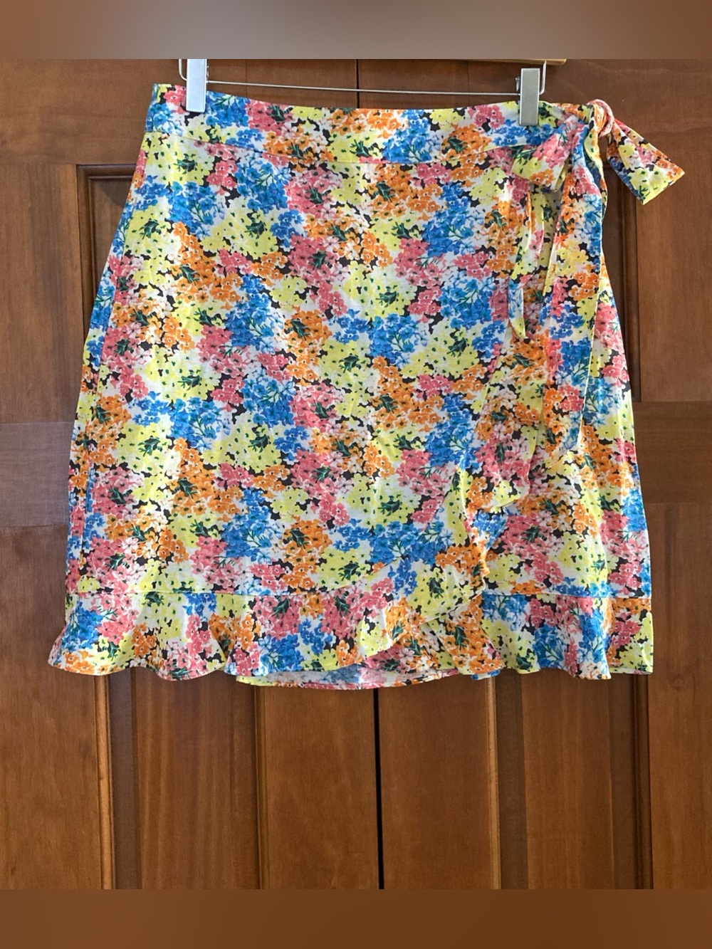 NWT LOFT Floral Mini Skirt linen blend floral Women’s size 10